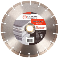 Алмазный диск по бетону 250*32/25.4*10*3.0мм Segment Strong Алмазный диск по бетону 250*32/25.4*10*3.0мм Segment Strong