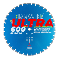 Диск алмазный отрезной сегментный Laser ULTRA 600*25,4*4,6 мм железобетон сухой-мокрый рез DIAMASTER
